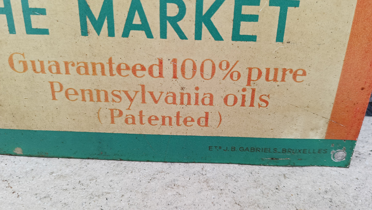 FRANKLIN OIL metal sign