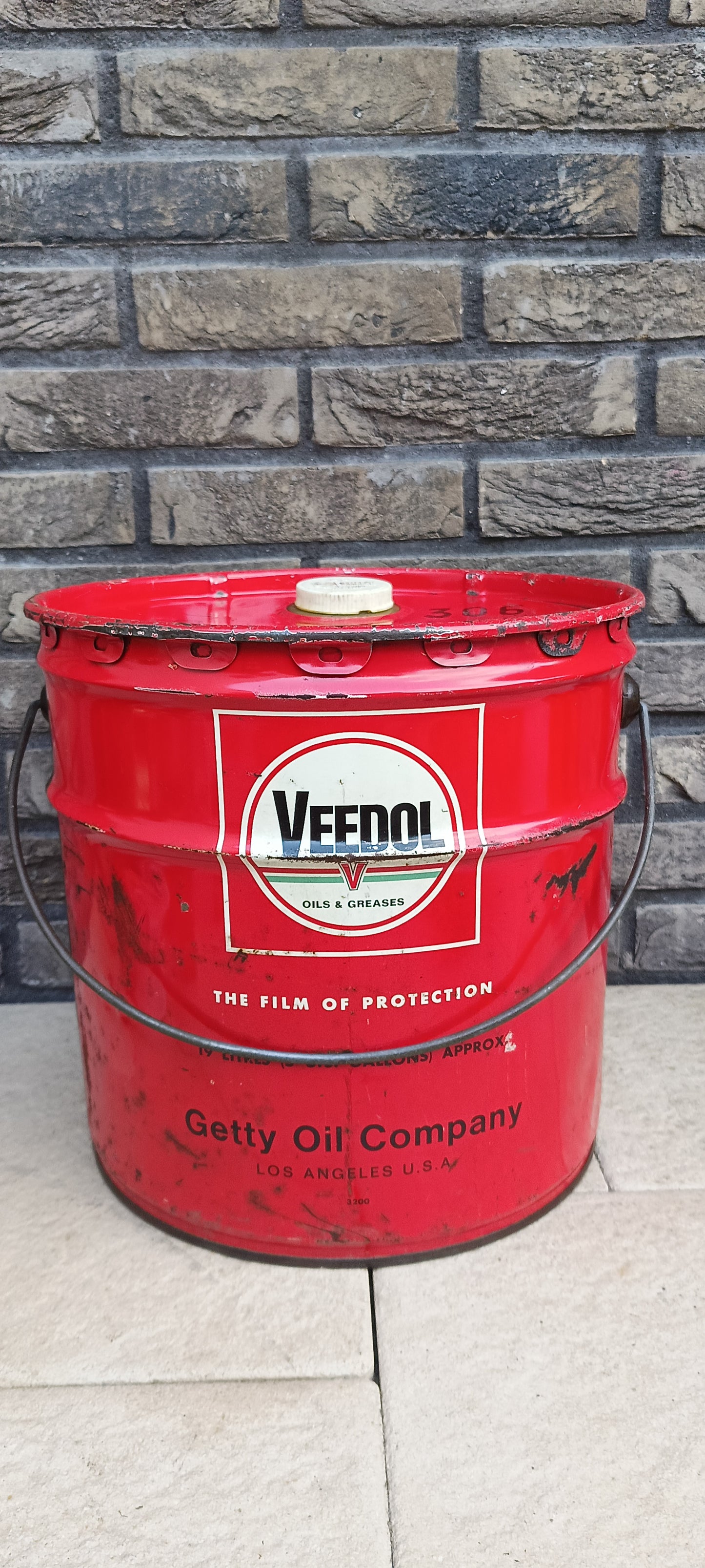 5 gallon VEEDOL olie blik