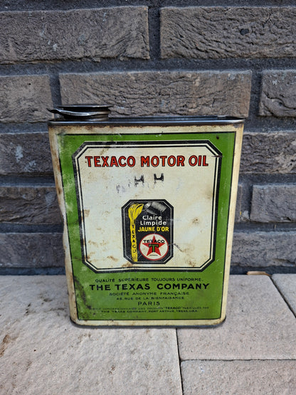 TEXACO motor oil can