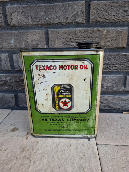 TEXACO motor oil can