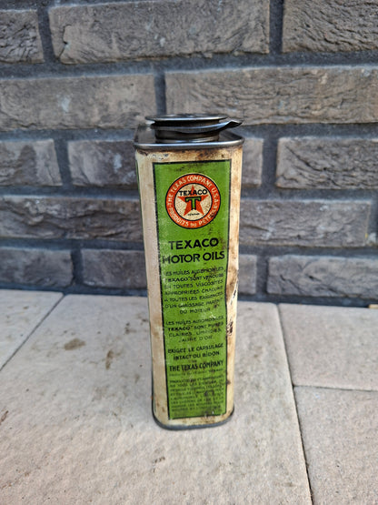 TEXACO motor oil can