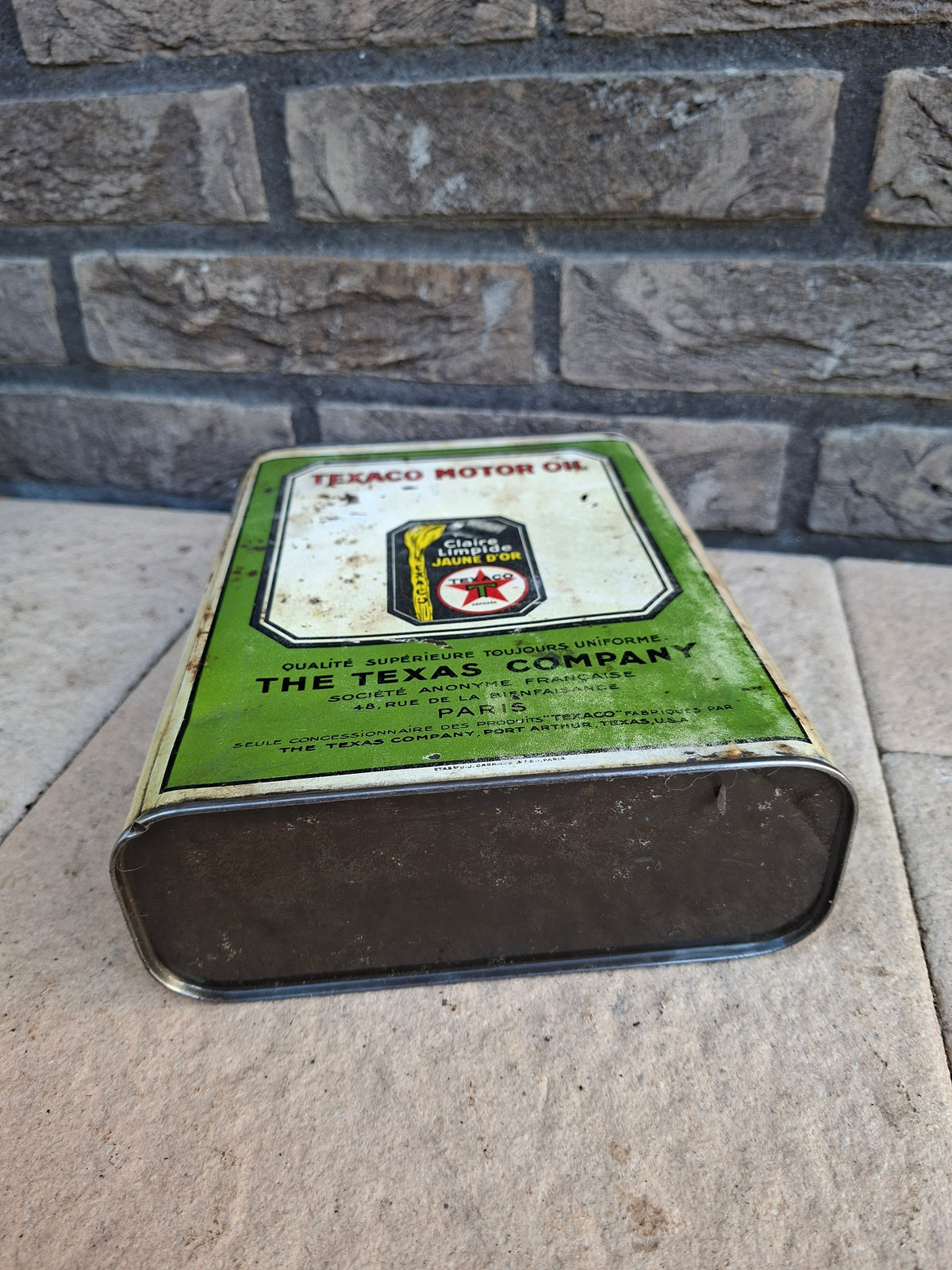 TEXACO motor oil can