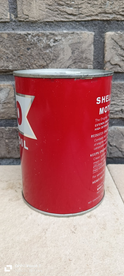SHELL X100 1 Quart oil can USA