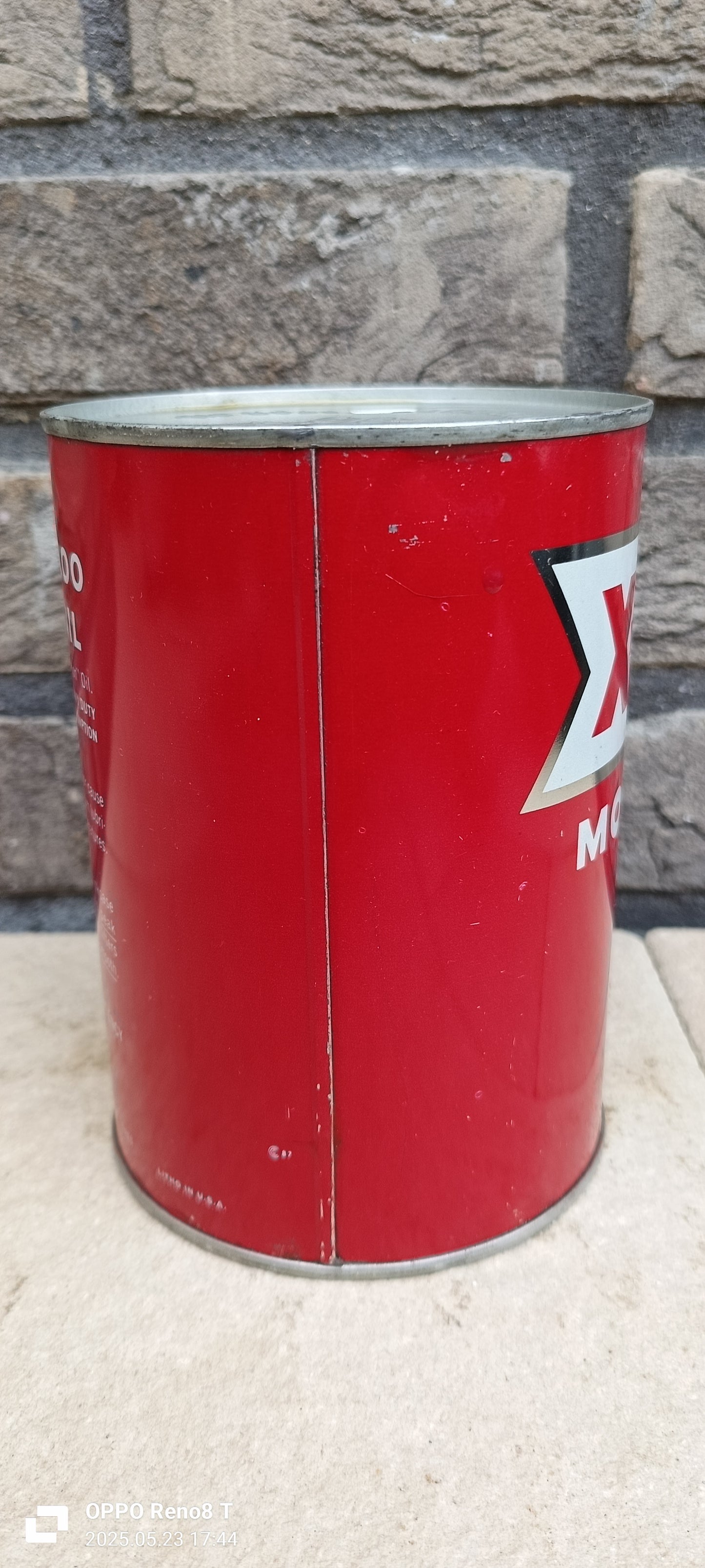 SHELL X100 1 Quart oil can USA