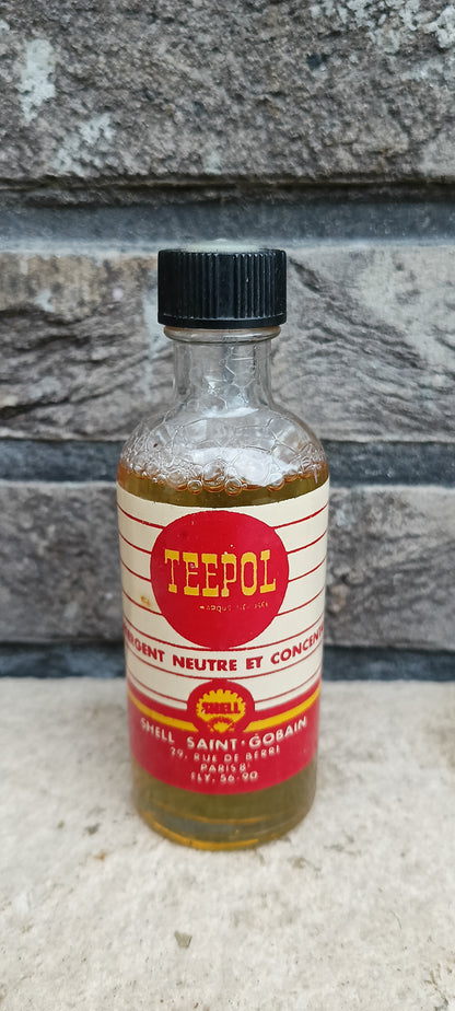 Glazen flesje SHELL Teepol
