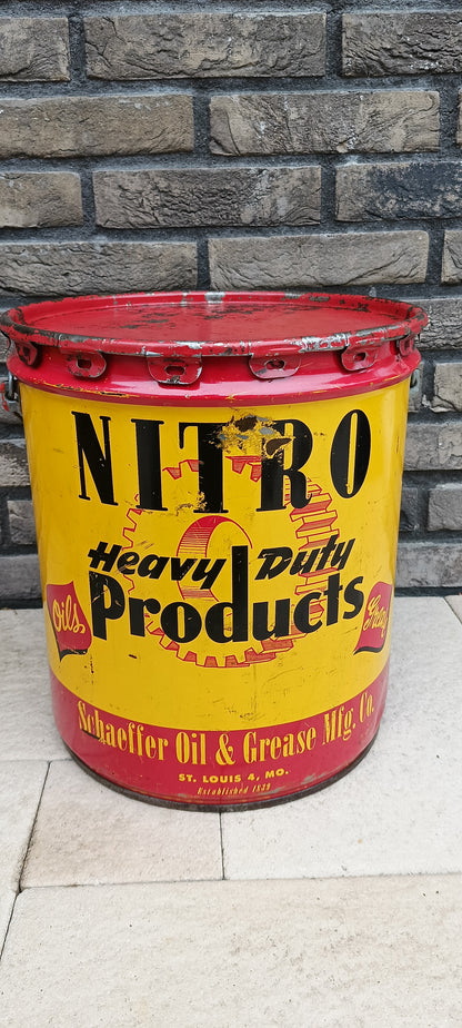 NITRO heavy duty products oil can