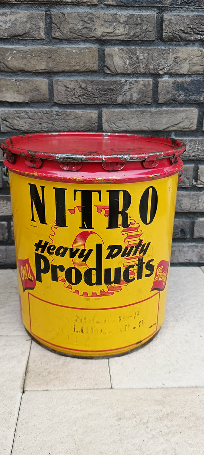 NITRO heavy duty products oil can