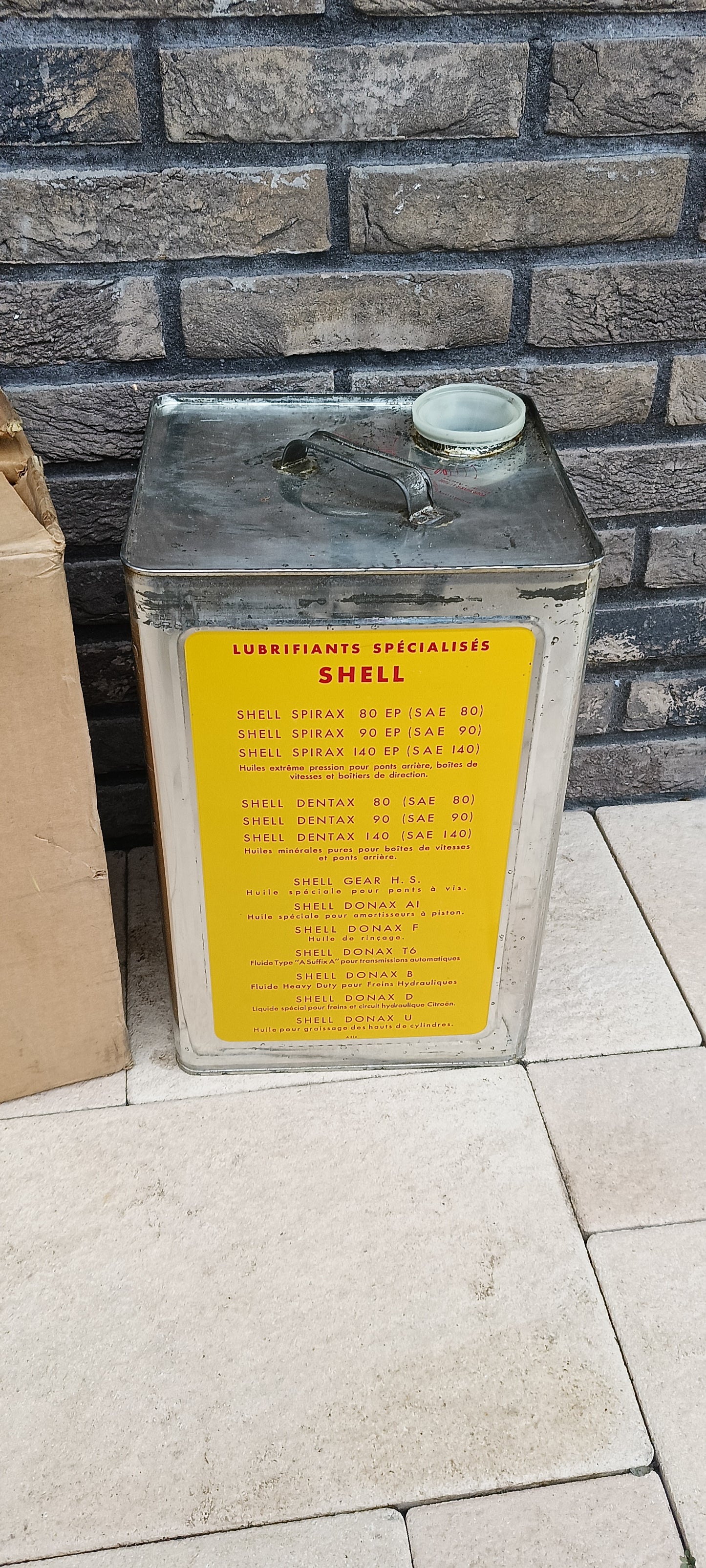 SHELL TALPA olie blik