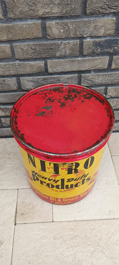 NITRO heavy duty products oil can