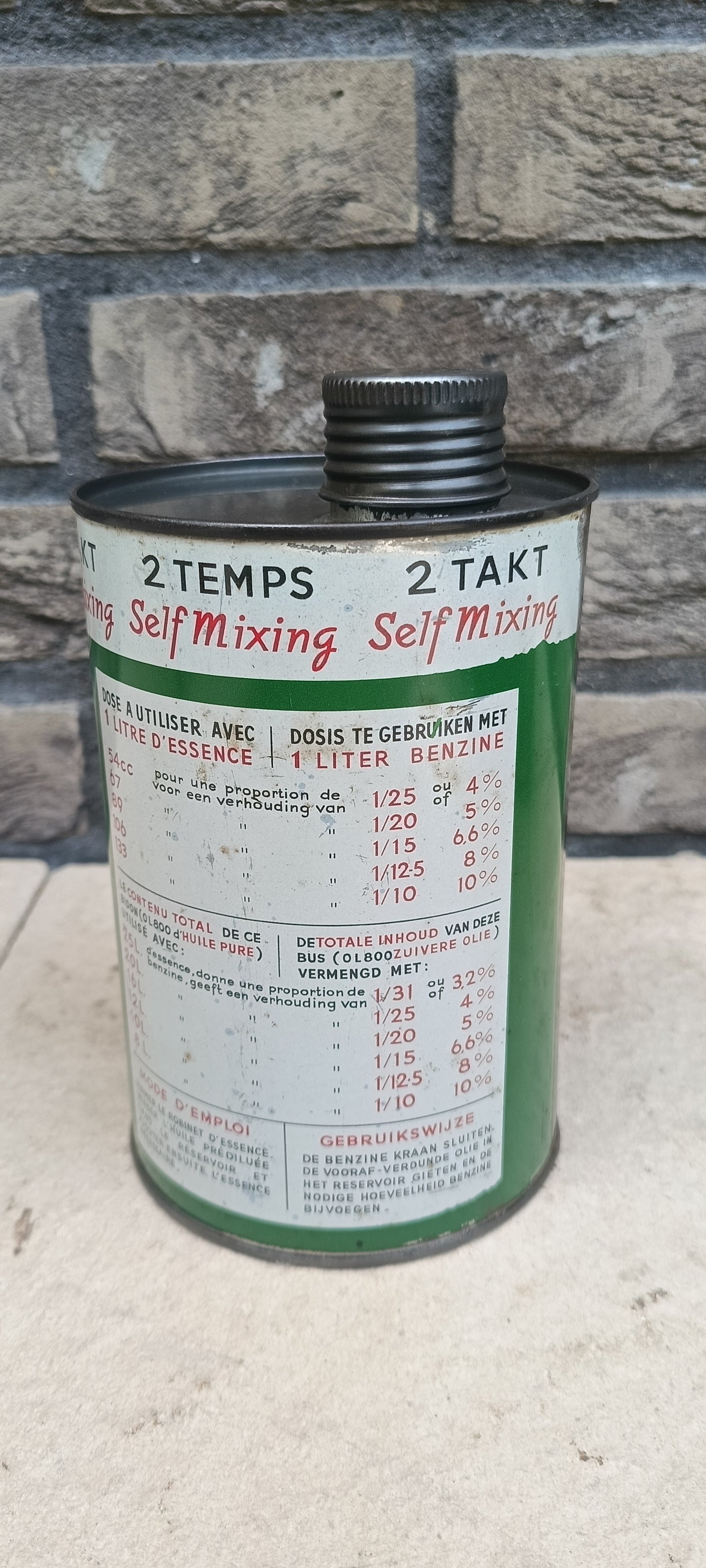 CASTROL Selfmixing olie blik