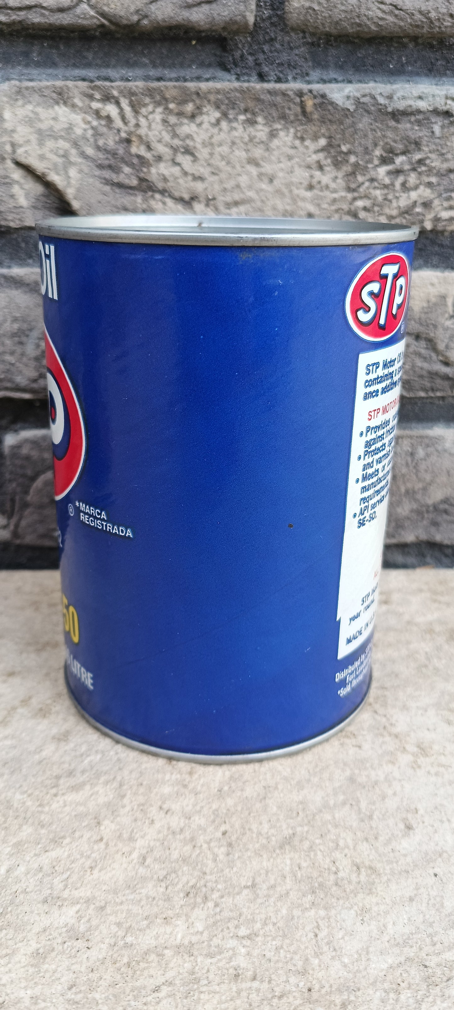 STP motor oil blik SAE 20W-50