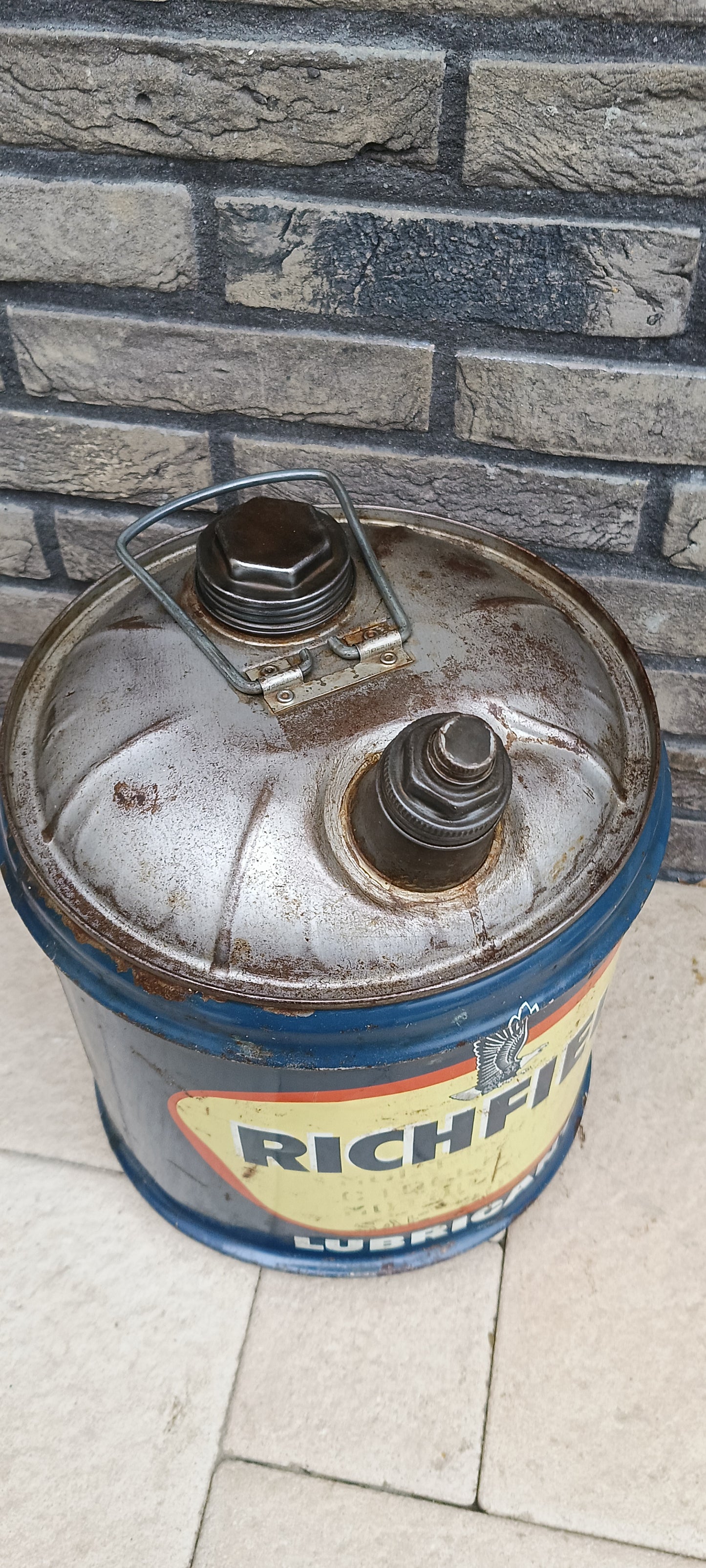 5 gallon RICHFIELD olie blik