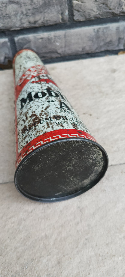 Conisch MOBILOIL olie blik