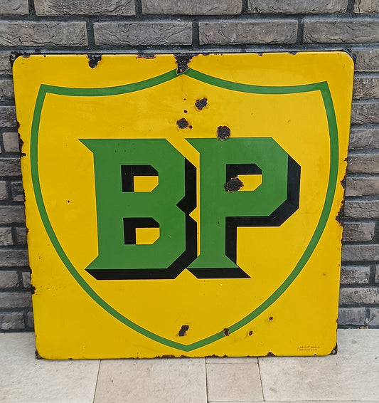 BP emaille reclame bord