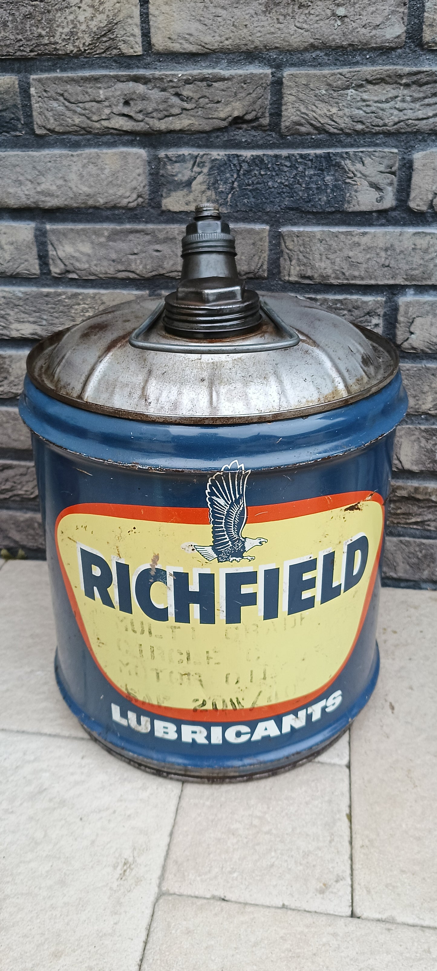 5 gallon RICHFIELD olie blik