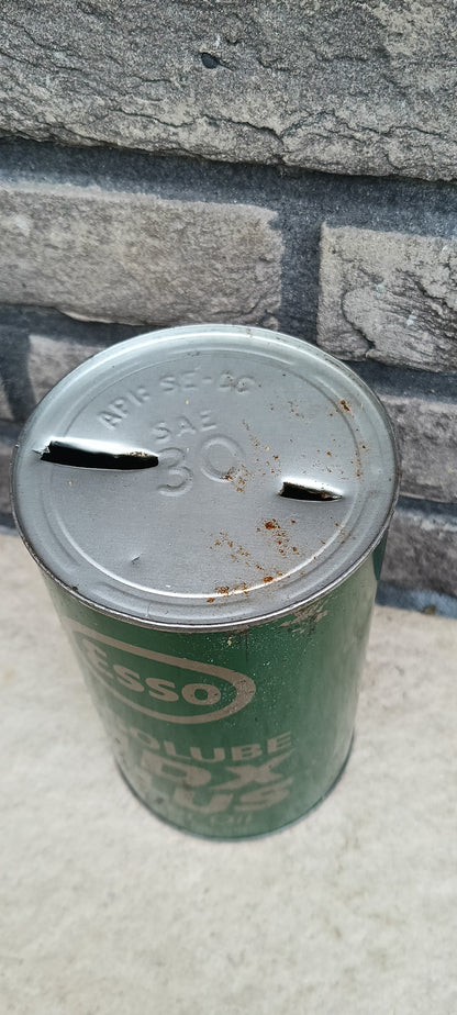ESSO HDX PLUS oil can
