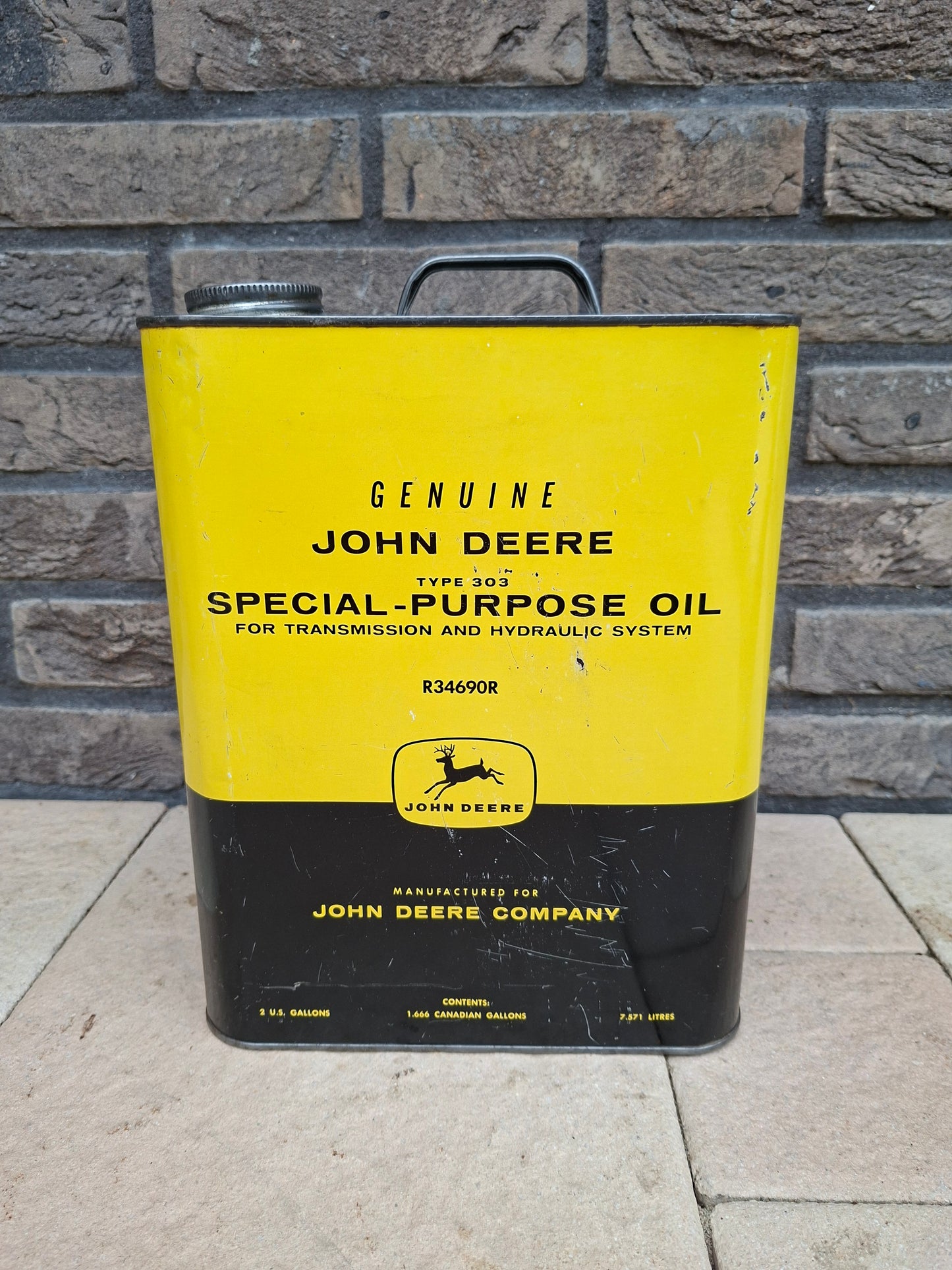 John Deere olie blik