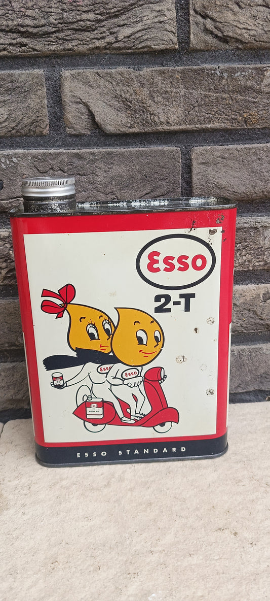 Esso 2 takt olie blik