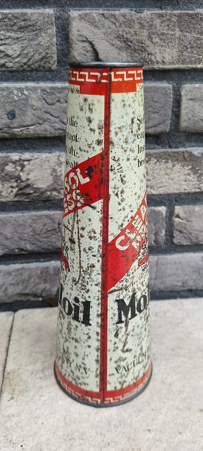 Conisch MOBILOIL olie blik