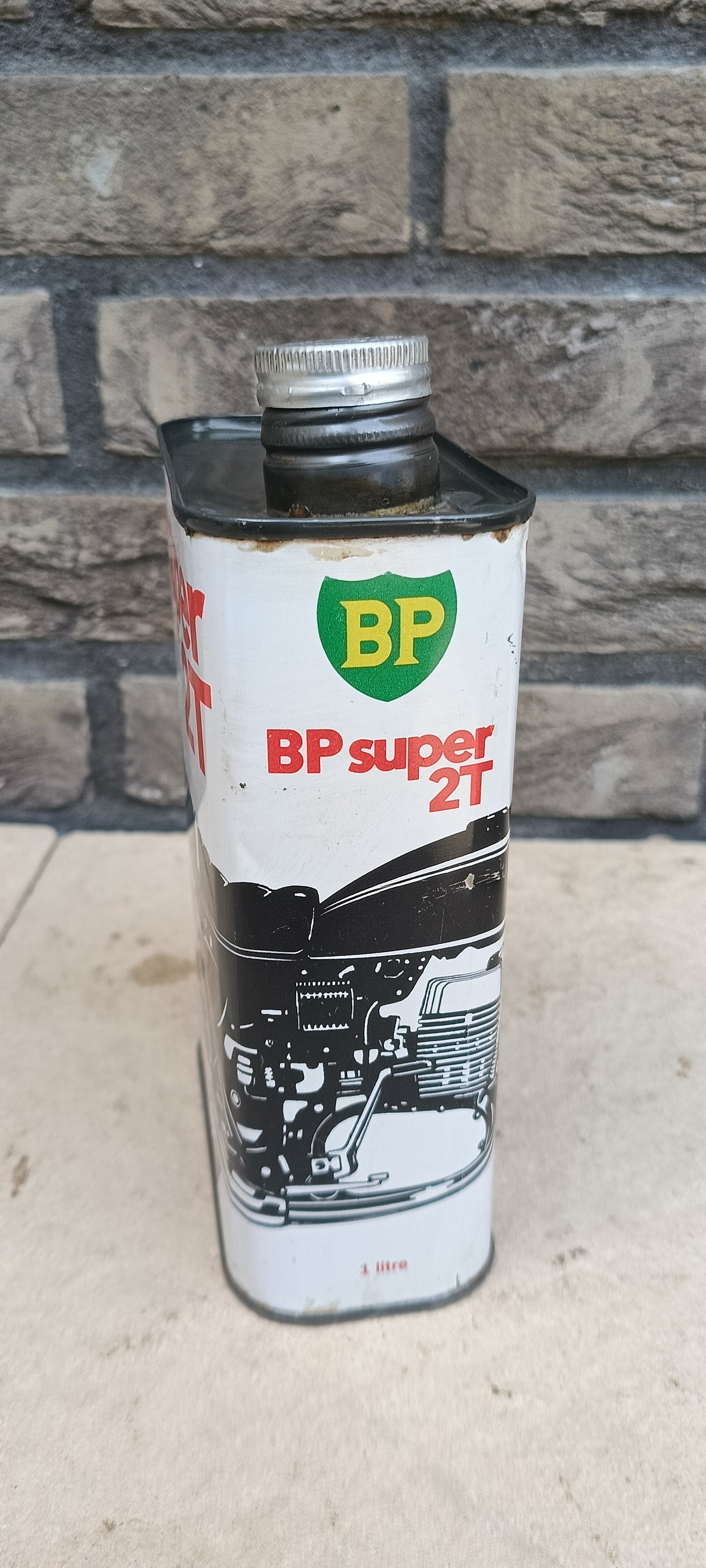 BP SUPER 2T olie blik
