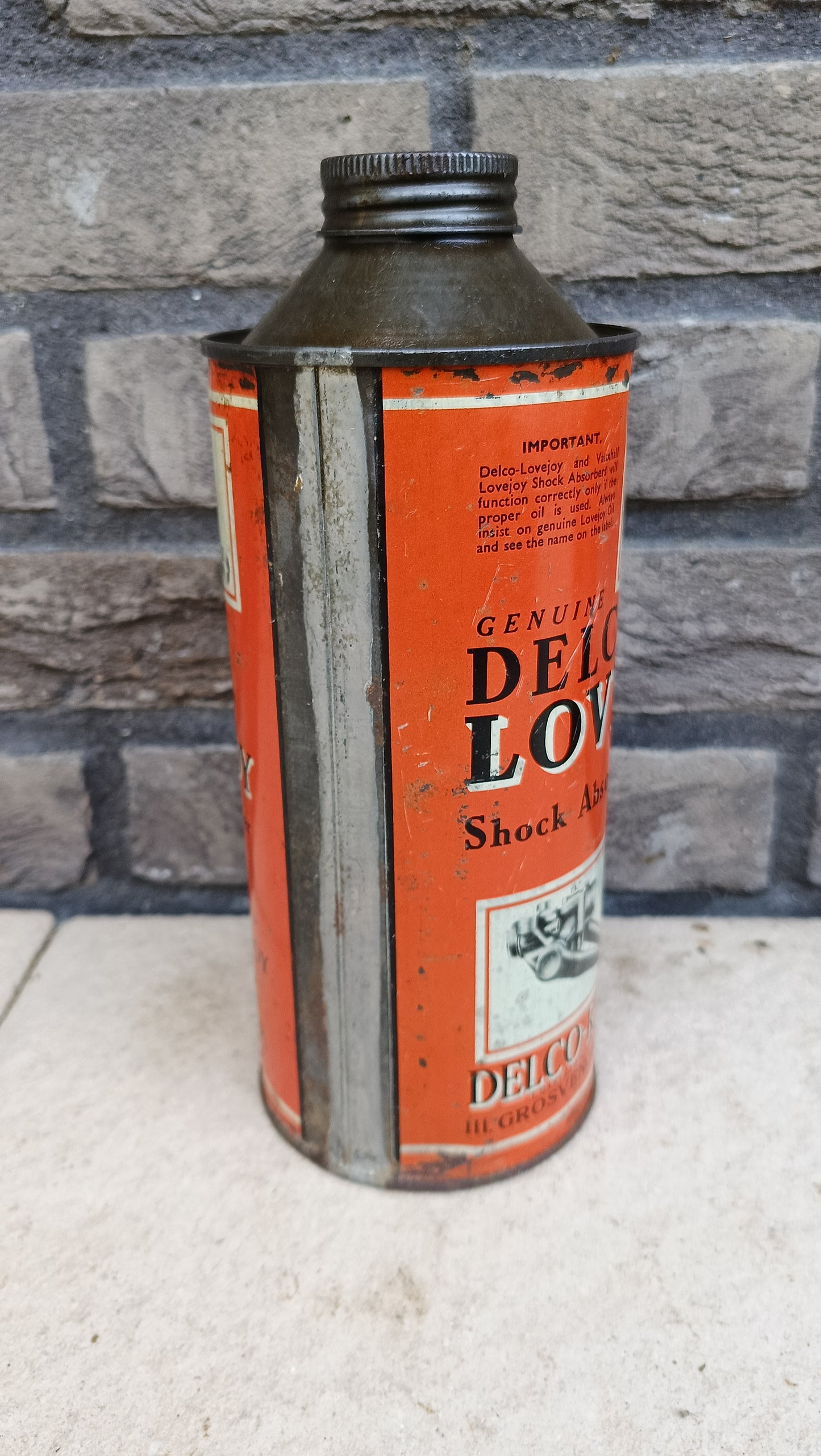 DELCO LOVEJOY oil can
