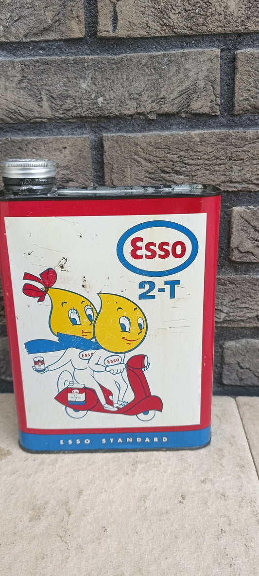 Esso 2 takt olie blik