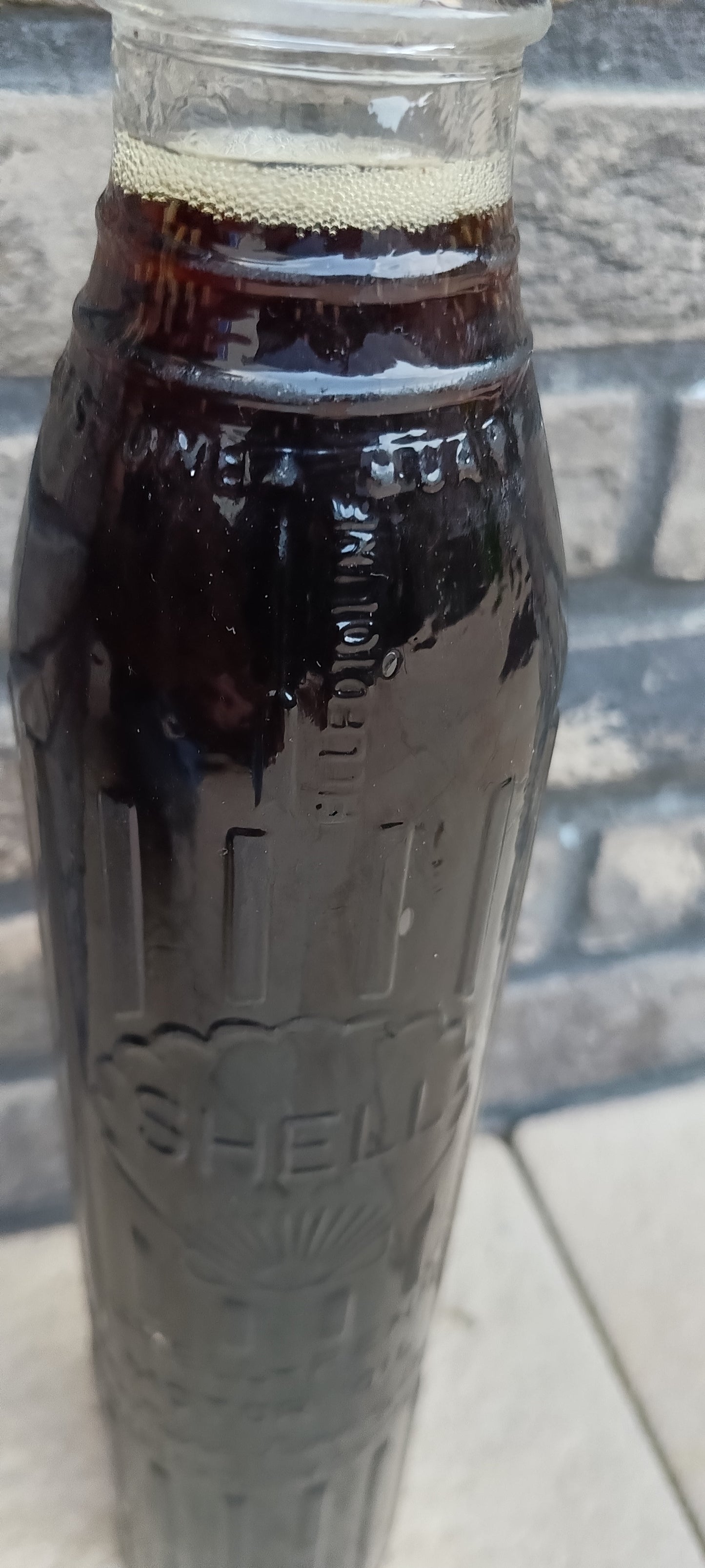 Zeldzame SHELL olie fles