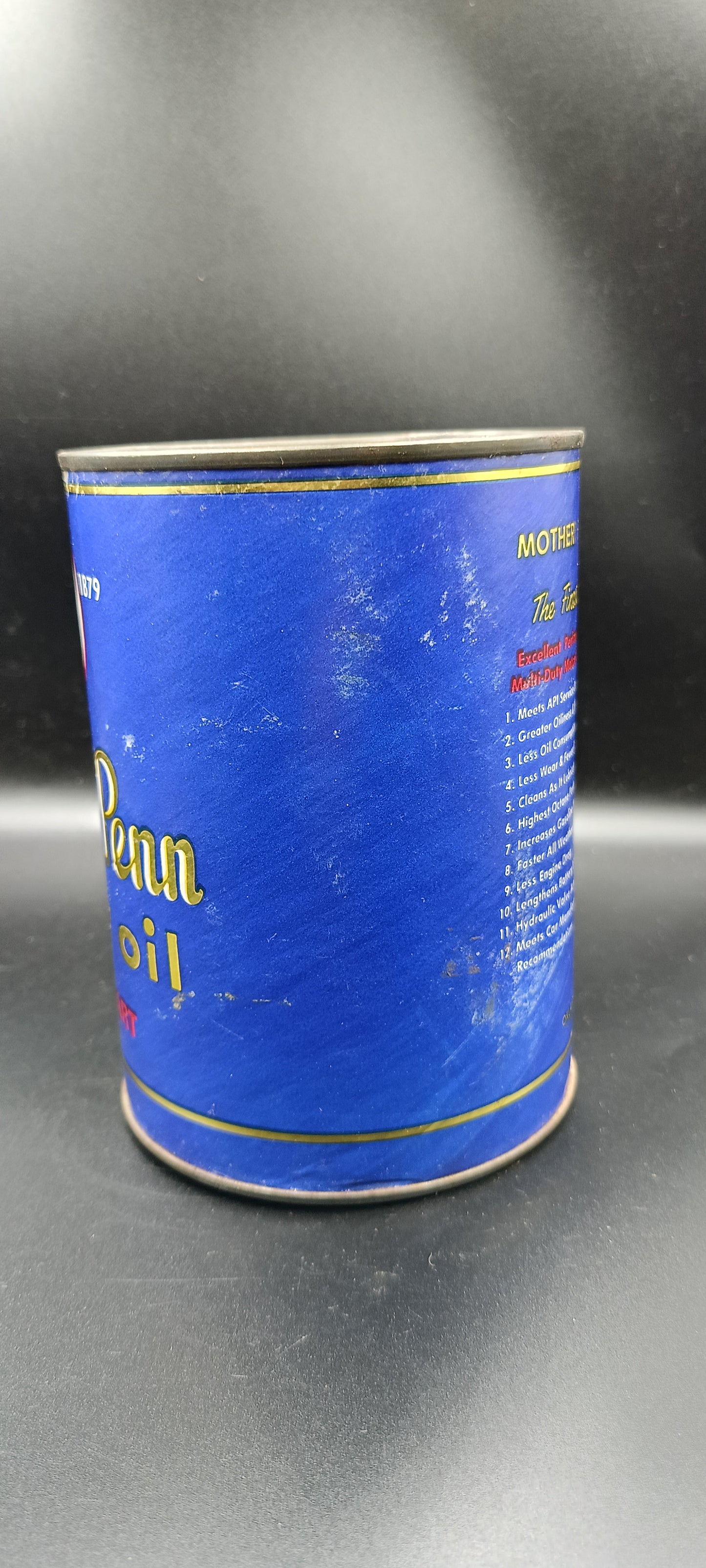 Mother Penn motor oil