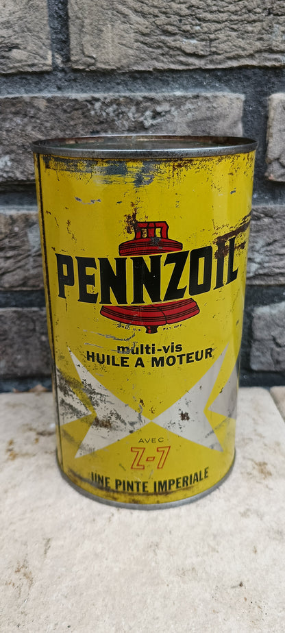 PENNZOIL oil can