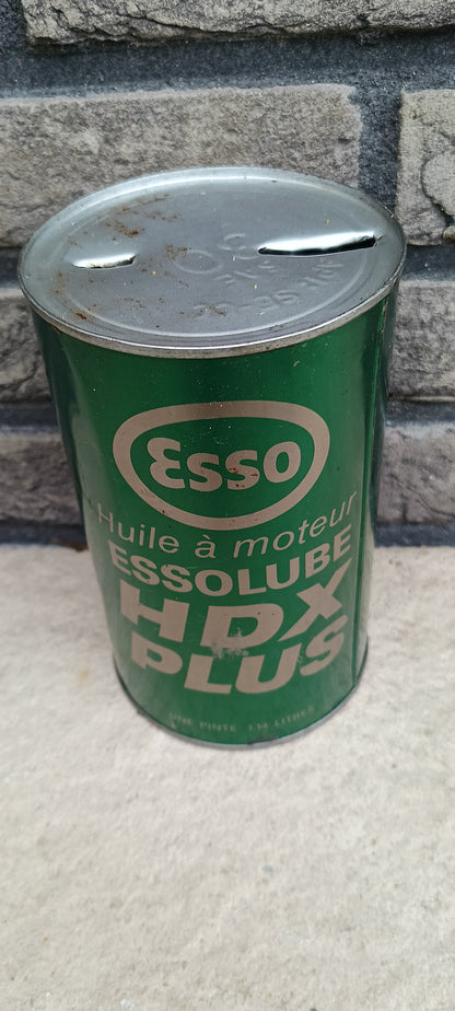 ESSO HDX PLUS oil can