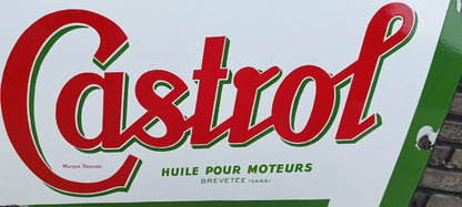 Groot emaille CASTROL bord