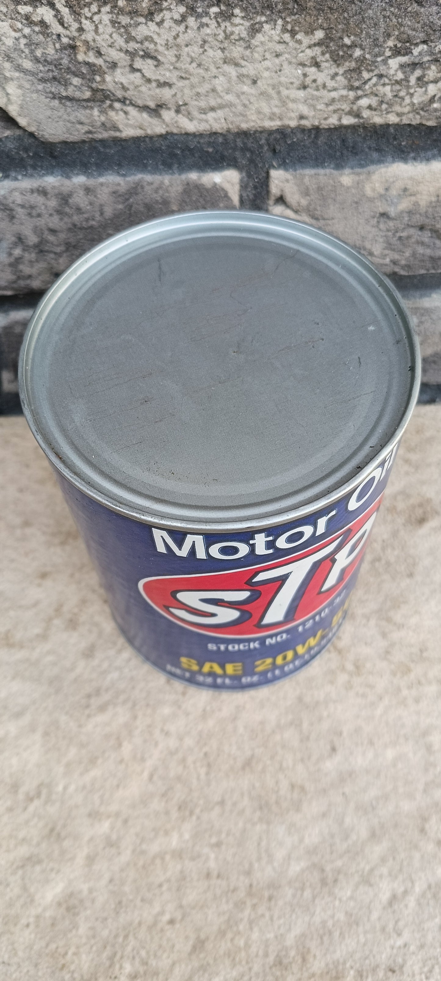 STP motor oil blik SAE 20W-50