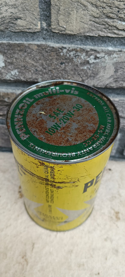 PENNZOIL oil can