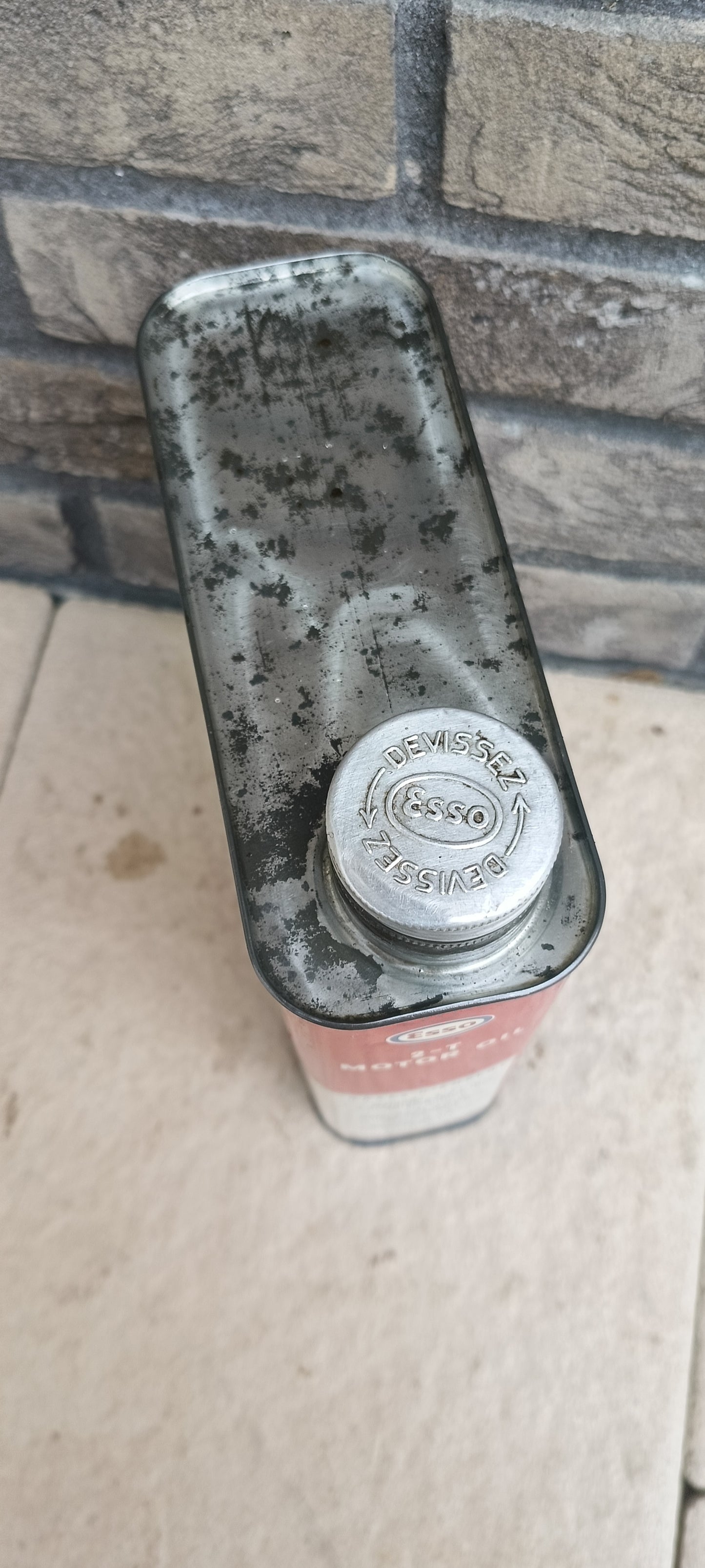 Esso 2 takt olie blik