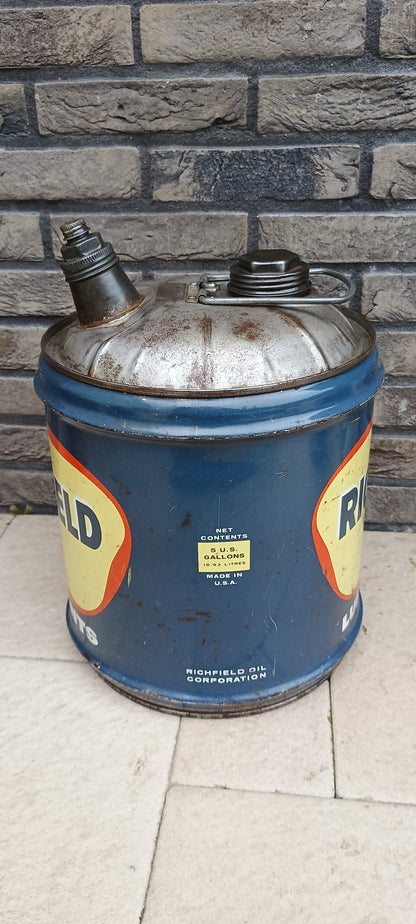 5 gallon RICHFIELD olie blik