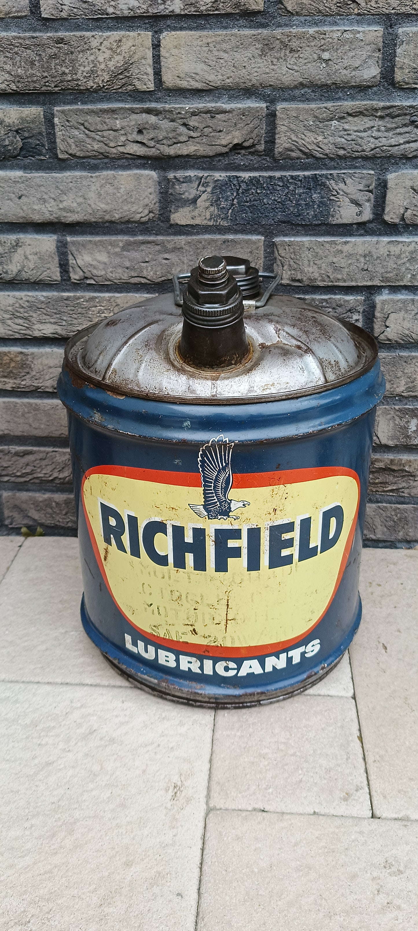 5 gallon RICHFIELD olie blik