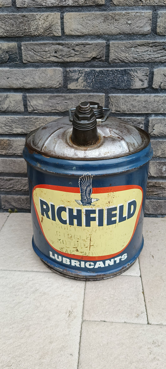 5 gallon RICHFIELD olie blik