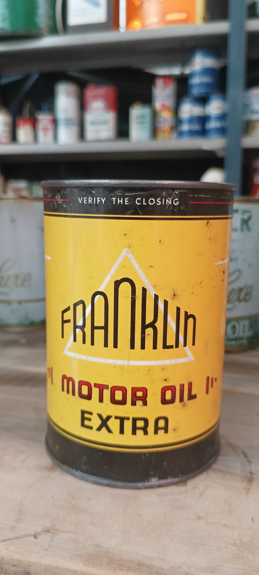 FRANKLIN motor oil blik
