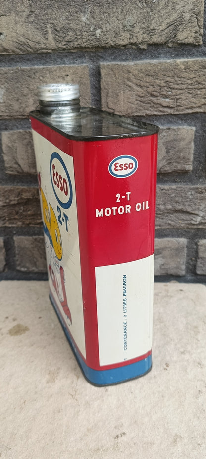 Esso 2 takt olie blik