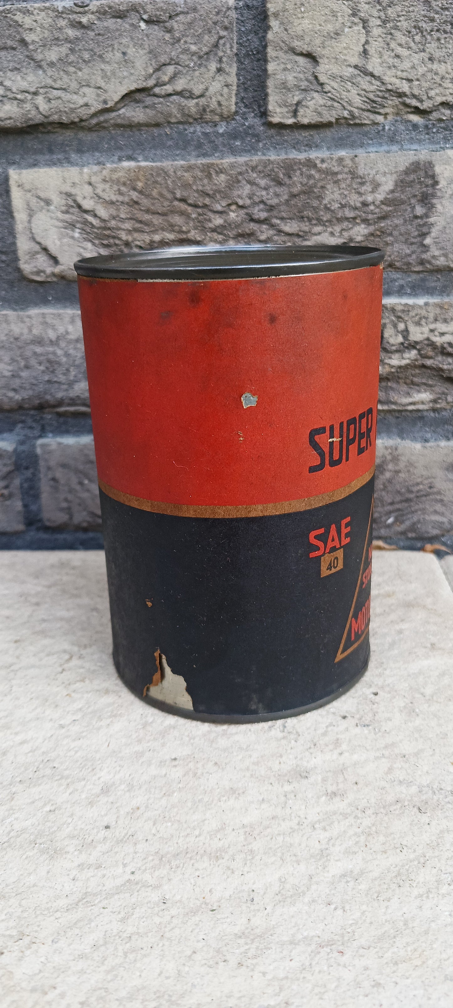Super Pallas motor olie blik.