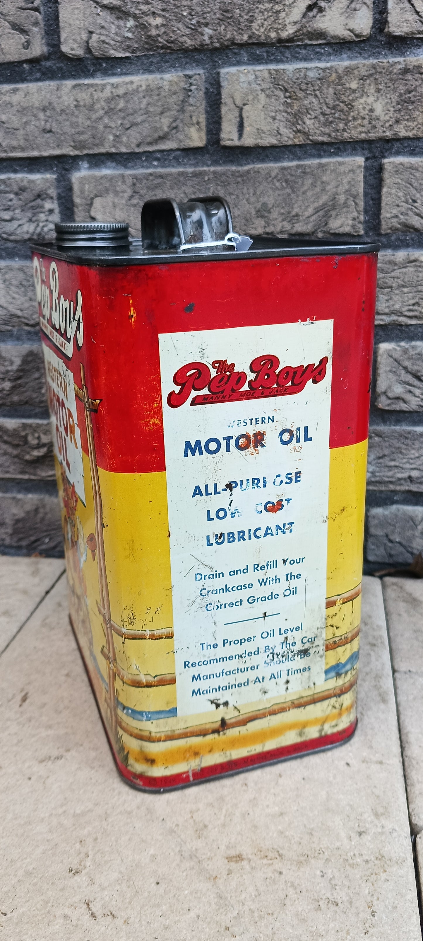 The PEP BOYS olie blik