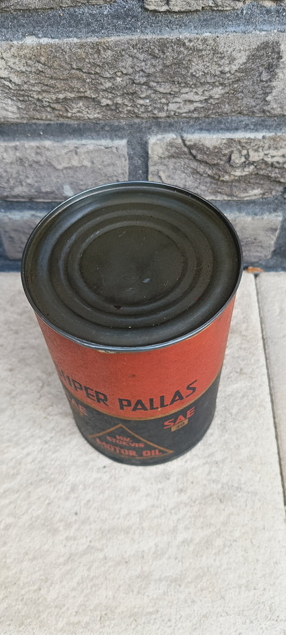 Super Pallas motor olie blik.
