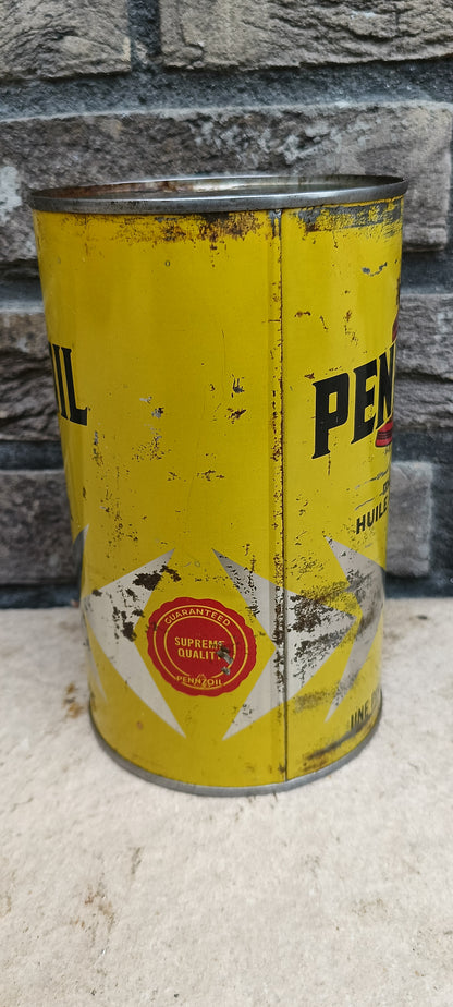 PENNZOIL oil can