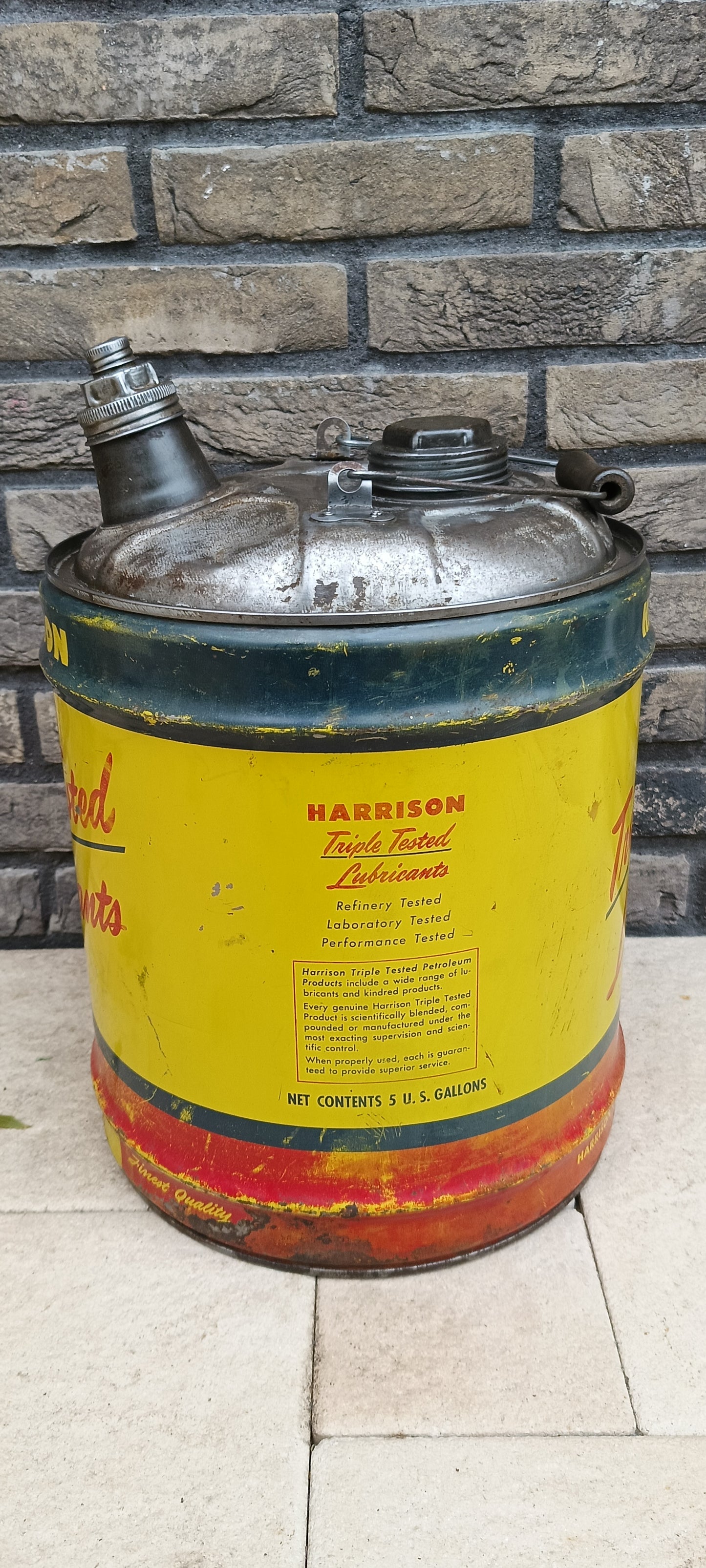 HARRISON oil can