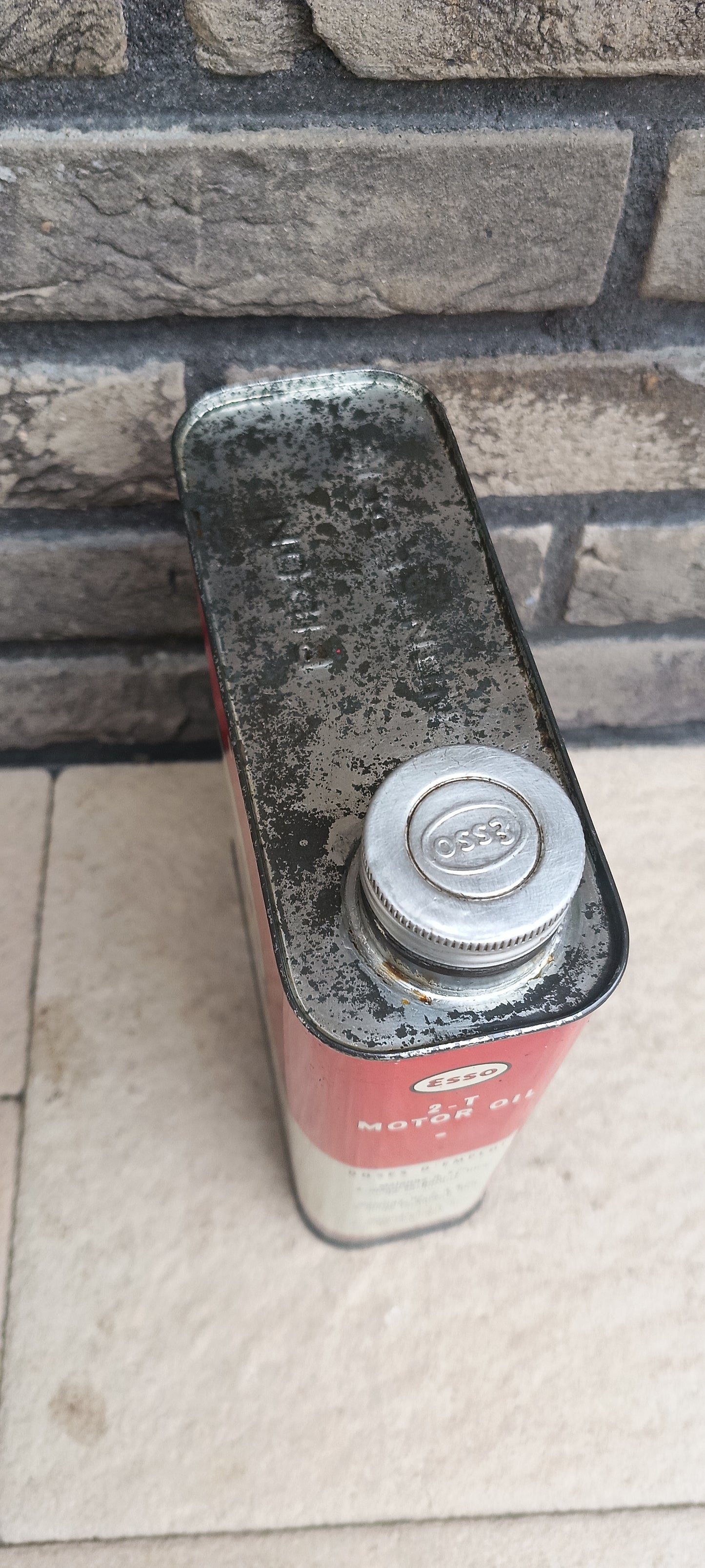 Esso 2 takt olie blik